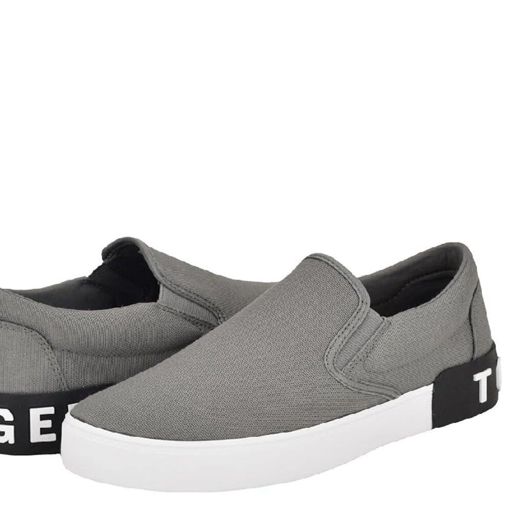 NEW Tommy Hilfiger Rayor Mens Cushion Footbed Slip On Gray Sneaker NWOB Size 9.5